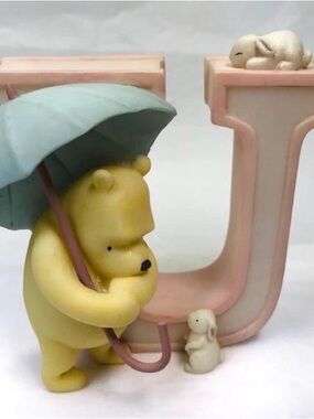 Michel Disney Classic Winnie the Pooh & Friends Pooh Alphabet Letter U Umbrella